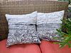 ANNA PAUSCH '15, Set of Two Handmade Woodblock Printed Throw Pillows Commission