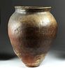 Large 19th C. Japanese Meiji Stoneware Urn