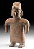 Colima Pottery Standing Shaman Figure w/ Incised Motifs