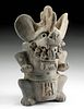 Zapotec Pottery Incensario of Camazotz - The Bat God