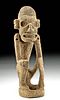 Rare Taino Arawak Carved Wood Figure Abstract Male