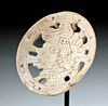 Mississippian Shell Gorget w/ Cosmological Figure