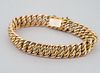 Antique 12K Gold Curb Link Bracelet