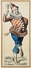 Antique French Carnival Poster Jester