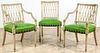3 Hollywood Regency Paint Decorated Chairs