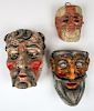 3 Vintage Mexican Festival Moors and Christians Masks
