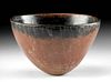Fine Egyptian Naqada II Blacktop Pottery Bowl - Intact!