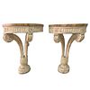 Pr 18th/19th Italian Wall Mounting Console Tables