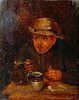 17th/18thc. Dutch School Oil, Man in a Tavern