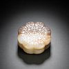 Carved Jade Scrolling Grass Box And Cover
