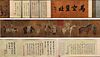 Ren Renfa, Chinese Horses Painting Silk Handscroll