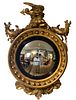 English Regency Giltwood Convex Mirror, 19thc.