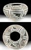 Native American Chaco Black-On-White Pottery Olla