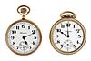 A lot of two Hamilton 21 jewel 992 pocket watches