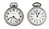 A lot of two 16 size Hamilton military pocket watches