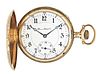 A 16 size 21 jewel Illinois pocket watch with 14 karat four color gold hunting case