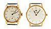 A lot of two 18 karat gold mens wrist watches