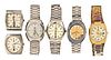 A lot of six Rado men's wrist watches
