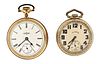 A lot of two Illinois pocket watches including a 23 Ruby Jewels Sangamo
