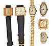 A lot of six lady's gold wrist watches