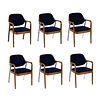 (6) Don Pettit for Knoll Bentwood Arm Chairs