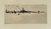 Joseph Pennell 'Venice from the Sea' Signed Etching 