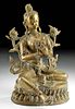 Fine 19th C. Tibetan Votive Statue Tara / Shyamatara