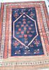 Belouch Oriental throw rug (wear).  3'10" x 5'5"  Provenance:  The Estate of Natalie Rafferty