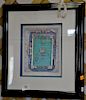 Charles Fazzino three dimensional collage "I Love Football" pencil signed and numbered 362/475 I Love Football Charles Fazzino. 10" ...