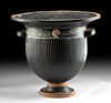 Elegant Greek Gnathian Pottery Bell Krater