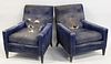 Attr Paul Mc Cobb Pair Of Upholstered Club Chairs