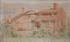 Jane Brewster Reid on Paper, "View of Nantucket Cottages"