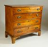 American Chippendale Cherry and Birch Chest of Drawers, circa 1800