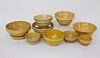 Collection of Nine Yellowware Bowls, 19th Century