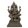 Large Bronze Ganesh with Rat