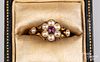 Victorian 18K gold and pearl ring