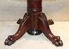 VICTORIAN 4 FT MAHOGANY DINING TABLE W/5 LEAVES