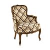 Louis XV Style Carved Upholstered Armchair