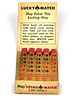 1954 Horlacher Beer "Lucky Match" Feature Full Matchbook PA-HORL-4 Allentown, Pennsylvania
