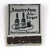 1941 Amsterdam Ale/Lager Full Matchbook 12oz Amsterdam, New York