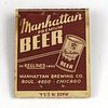 1941 Manhattan Premium Beer Full Matchbook IL-MAN-2 Chicago, Illinois
