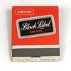 1962 Black Label Beer Full Matchbook OH-CARL-6 Cleveland, Ohio