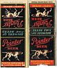 Lot of Two Pointer Beer Matchcovers Clinton, Iowa