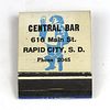1943 Old Style Lager Beer Full Matchbook WI-HEIL-13 Central Bar Rapid City South Dakota La Crosse, Wisconsin