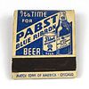 1941 Pabst Blue Ribbon Beer Father's Day Full Matchbook WI-PAB-20 Milwaukee, Wisconsin