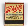 1933 Schlitz Beer Full Matchbook WI-SCHLITZ-1 United Wholesale & Forwarding Lake Charles Louisiana - H M Watkins