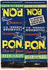 Lot of Two P.O.N. Beer and Ales Matchcovers113mm long Tune In W.O.R. For Sports Newark, New Jersey