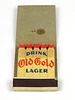 1933 Old Gold Beer Feature Full Matchbook (sports) Reedsburg, Wisconsin