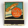 1933 Red Fox Ale & Lager Beer Full Matchbook CT-LARGAY-1 Waterbury, Connecticut