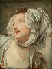 "Portrait of Young Lady" Jean-Baptiste Greuze (1725, Tournus – 1805, Paris), French school of the 18th century